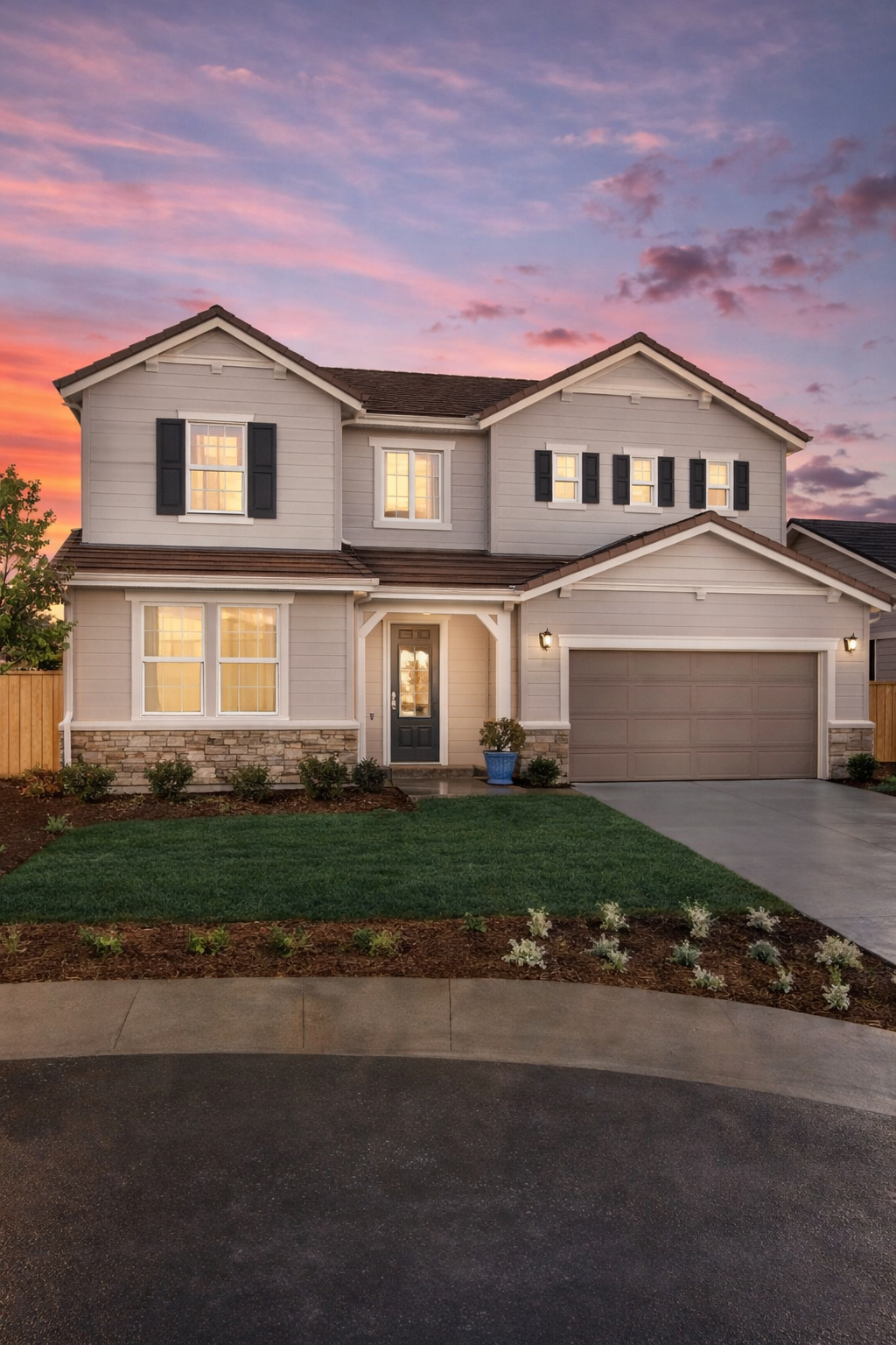 Villa facade color preview